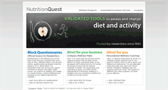 Desktop Screenshot of nutritionquest.com